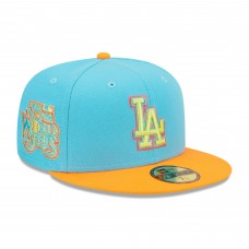 Бейсболка Los Angeles Dodgers New Era 1978 World Series Vice Highlighter 59FIFTY - Blue/Orange