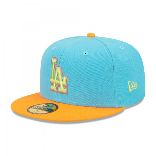 Бейсболка Los Angeles Dodgers New Era 1978 World Series Vice Highlighter 59FIFTY - Blue/Orange