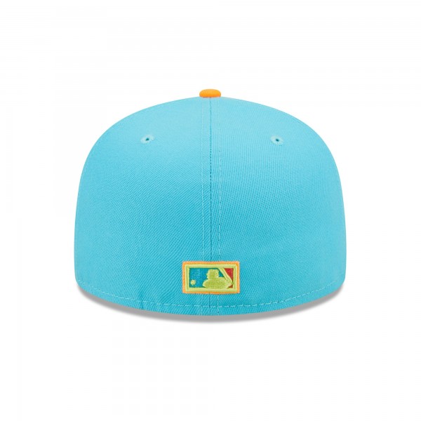 Бейсболка Los Angeles Dodgers New Era 1978 World Series Vice Highlighter 59FIFTY - Blue/Orange