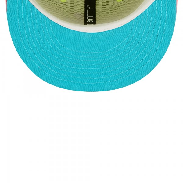 Бейсболка Los Angeles Dodgers New Era Cyber Highlighter 59FIFTY - Green/Red