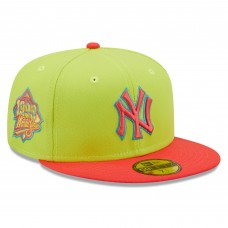 Бейсболка New York Yankees New Era Cyber Highlighter 59FIFTY - Green/Red