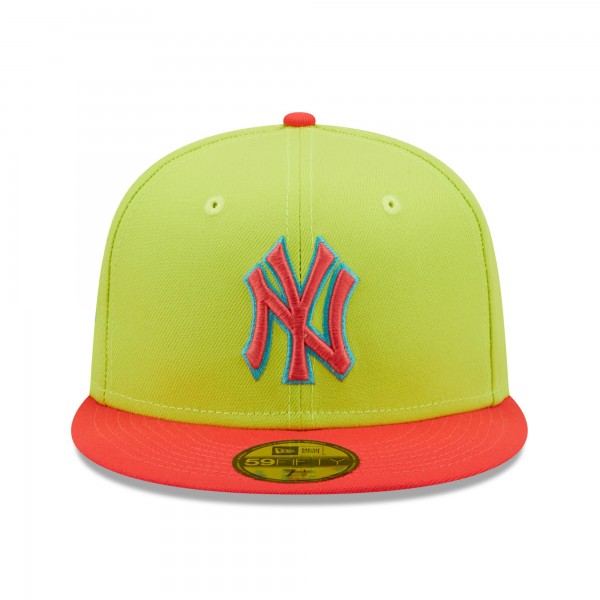 Бейсболка New York Yankees New Era Cyber Highlighter 59FIFTY - Green/Red