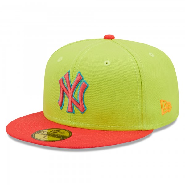 Бейсболка New York Yankees New Era Cyber Highlighter 59FIFTY - Green/Red