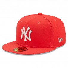 Бейсболка New York Yankees New Era Lava Highlighter Logo 59FIFTY - Red