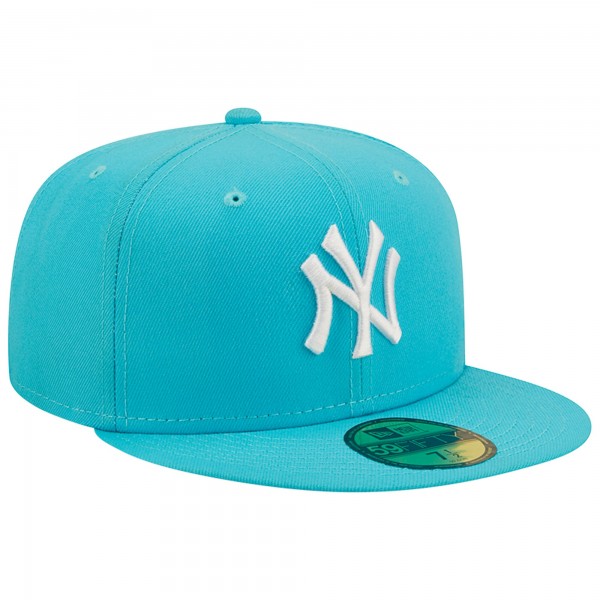 Бейсболка New York Yankees New Era Vice Highlighter Logo 59FIFTY - Blue