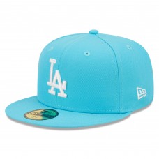 Бейсболка Los Angeles Dodgers New Era Vice Highlighter Logo 59FIFTY - Blue