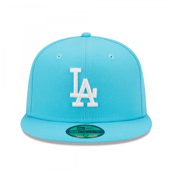 Бейсболка Los Angeles Dodgers New Era Vice Highlighter Logo 59FIFTY - Blue