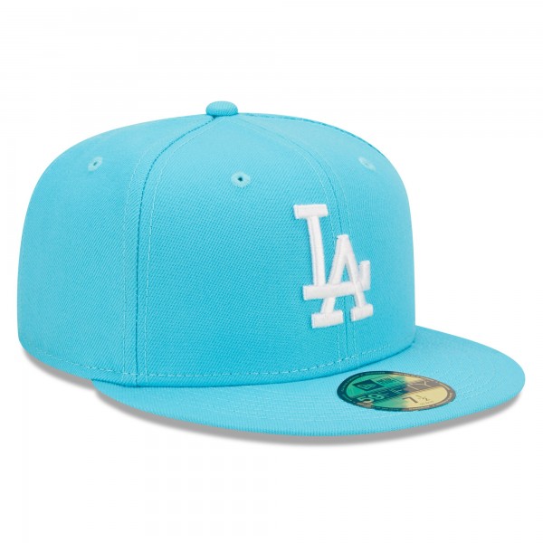 Бейсболка Los Angeles Dodgers New Era Vice Highlighter Logo 59FIFTY - Blue