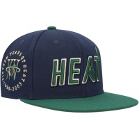 Бейсболка Miami Heat Mitchell & Ness 15th Anniversary Hardwood Classics Grassland - Navy/Green