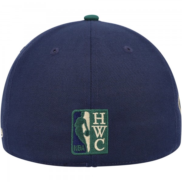 Бейсболка New York Knicks Mitchell & Ness 70th Anniversary Hardwood Classics Grassland - Navy/Green
