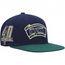 Бейсболка San Antonio Spurs Mitchell & Ness 40th Anniversary Hardwood Classics Grassland - Navy/Green