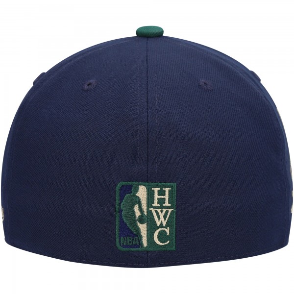 Бейсболка San Antonio Spurs Mitchell & Ness 40th Anniversary Hardwood Classics Grassland - Navy/Green