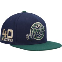 Бейсболка Utah Jazz Mitchell & Ness 40th Anniversary Hardwood Classics Grassland - Navy/Green