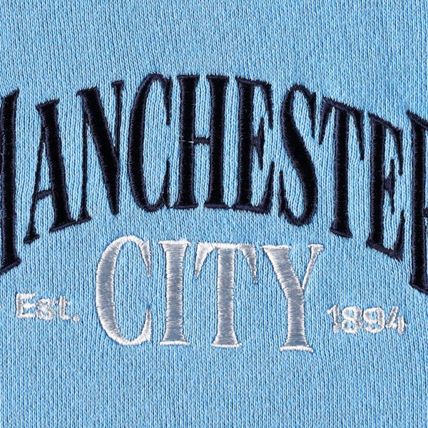 Толстовка Manchester City Retro Raglan - Sky Blue