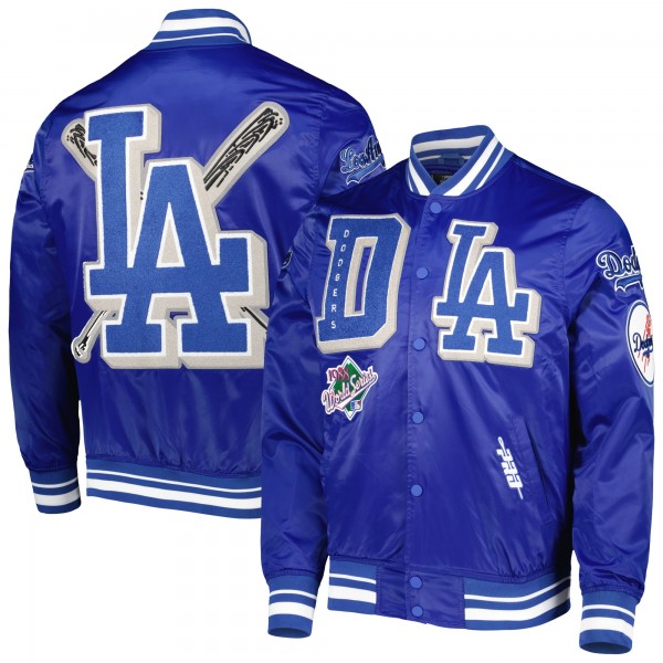Куртка на кнопках Los Angeles Dodgers Pro Standard Mash Up Satin - Royal