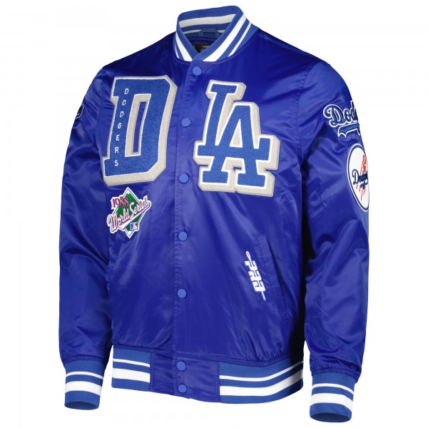 Куртка на кнопках Los Angeles Dodgers Pro Standard Mash Up Satin - Royal