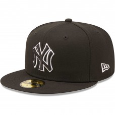 Бейсболка New York Yankees New Era  Black on Black Dub 59FIFTY