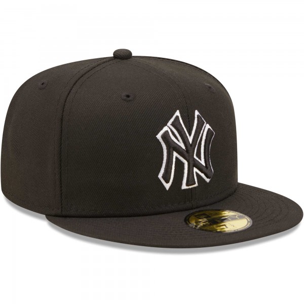 Бейсболка New York Yankees New Era  Black on Black Dub 59FIFTY