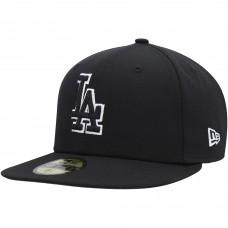 Бейсболка Los Angeles Dodgers New Era  Black on Black Dub 59FIFTY