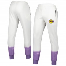 Los Angeles Lakers FISLL Double Dribble Tie-Dye Fleece Jogger Pants - Oatmeal