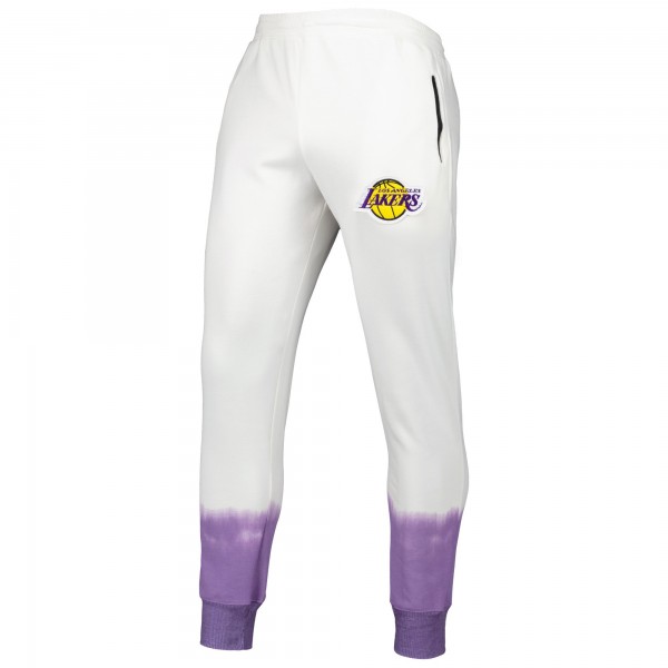 Спортивные штаны Los Angeles Lakers FISLL Double Dribble Tie-Dye Fleece - Oatmeal