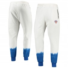 New York Knicks Double Dribble Tie-Dye Fleece Jogger Pants - Oatmeal