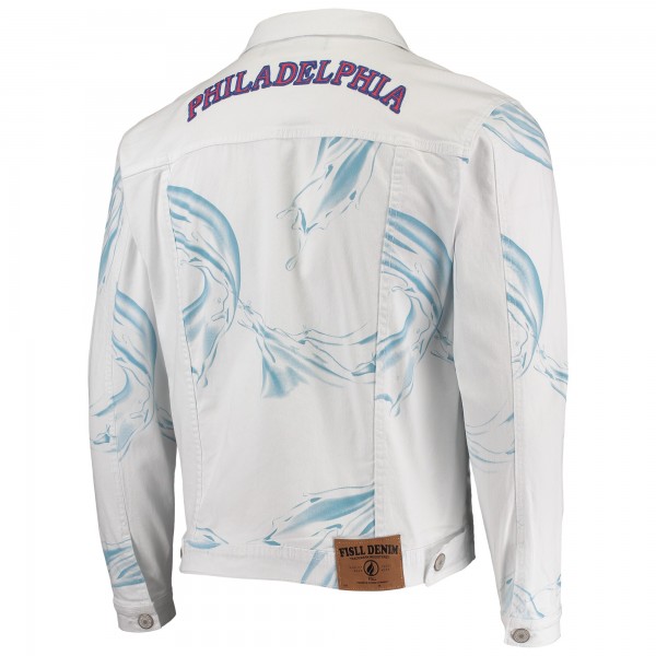 Джинсовая куртка Philadelphia 76ers Ice Cloud - White