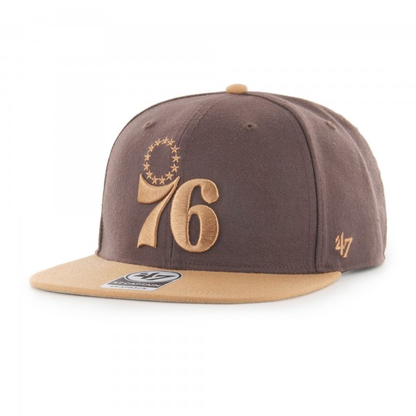 Бейсболка Philadelphia 76ers 47 No Shot Two-Tone Captain - Brown