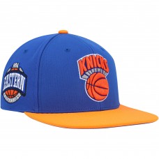 Бейсболка New York Knicks Mitchell & Ness Hardwood Classics Coast to Coast - Blue/Orange