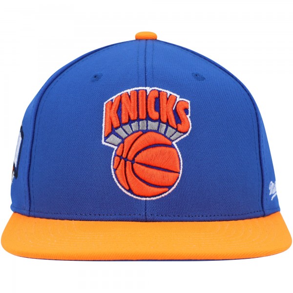 Бейсболка New York Knicks Mitchell & Ness Hardwood Classics Coast to Coast - Blue/Orange
