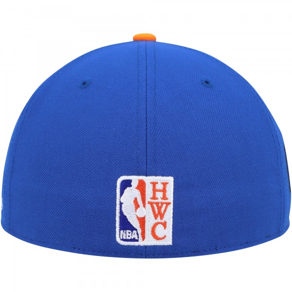 Бейсболка New York Knicks Mitchell & Ness Hardwood Classics Coast to Coast - Blue/Orange