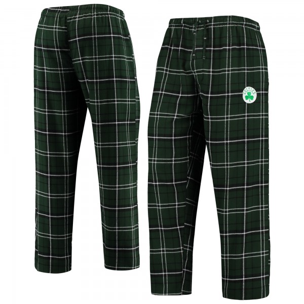 Пижамные штаны Boston Celtics Concepts Sport Ultimate Plaid Flannel - Kelly Green/Black