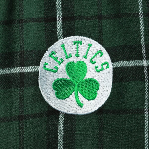Пижамные штаны Boston Celtics Concepts Sport Ultimate Plaid Flannel - Kelly Green/Black