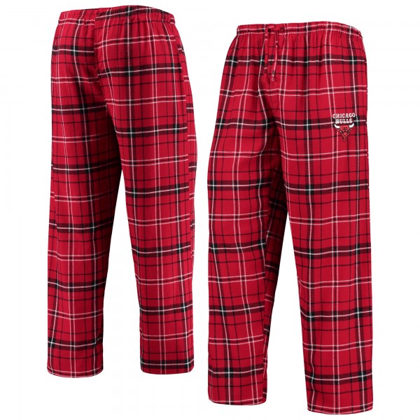 Штаны Chicago Bulls Concepts Sport Red/Black Ultimate Plaid Flannel Pajama