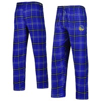 Пижамные штаны Golden State Warriors Concepts Sport Ultimate Plaid Flannel - Royal/Black