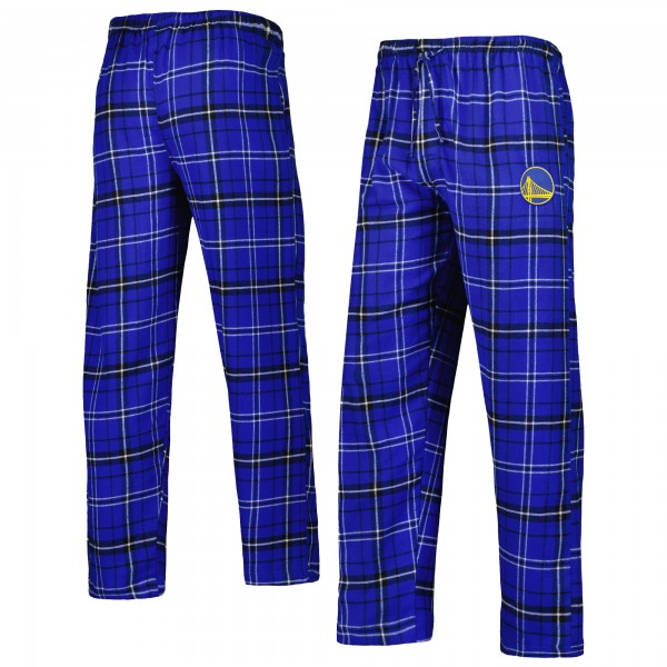 Пижамные штаны Golden State Warriors Concepts Sport Ultimate Plaid Flannel - Royal/Black