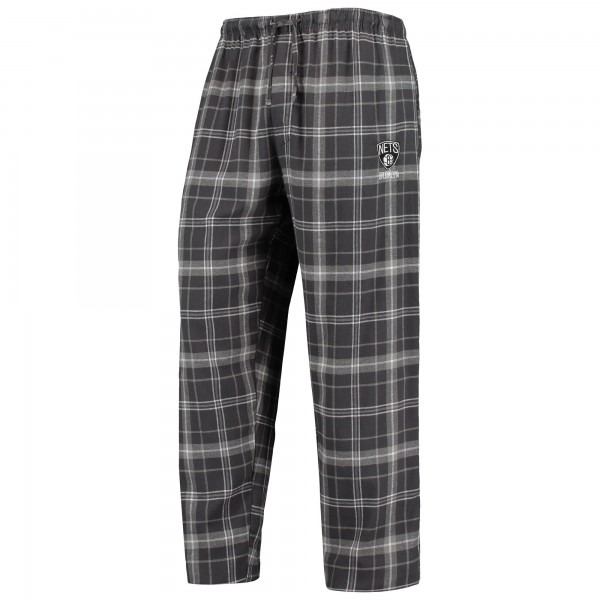 Пижамные штаны Brooklyn Nets Concepts Sport Ultimate Plaid Flannel - Charcoal/Gray