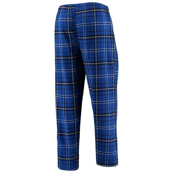 New York Knicks Concepts Sport Blue/Black Ultimate Plaid Flannel Pants