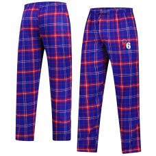 Philadelphia 76ers Concepts Sport Royal/Red Ultimate Plaid Flannel Pants