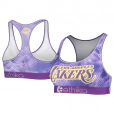 Los Angeles Lakers Ethika Women's Dream Sports Bra - Purple