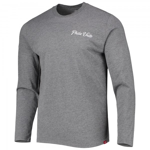 Футболка с длинным рукавом Philadelphia 76ers Sportiqe Unisex Phila Unite Comfy Tri-Blend - Heather Gray