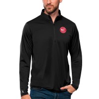 Кофта на короткой молнии Atlanta Hawks Antigua Tribute - Black