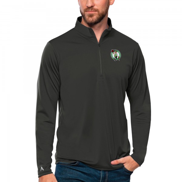 Кофта на короткой молнии Boston Celtics Antigua Tribute - Charcoal