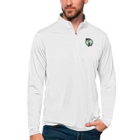 Кофта на короткой молнии Boston Celtics Antigua Tribute - White