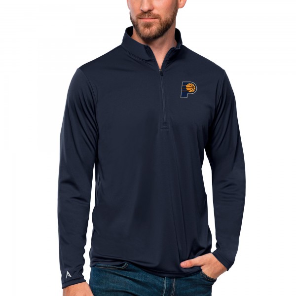 Indiana Pacers Antigua Navy Tribute Quarter-Zip Pullover Top
