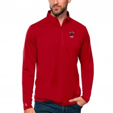 Кофта на короткой молнии Miami Heat Antigua Red Team Tribute