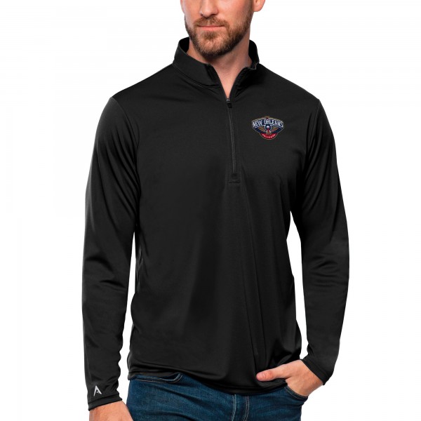 Кофта на короткой молнии New Orleans Pelicans Antigua Tribute - Black