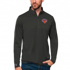 Кофта на короткой молнии New York Knicks Antigua Tribute - Charcoal