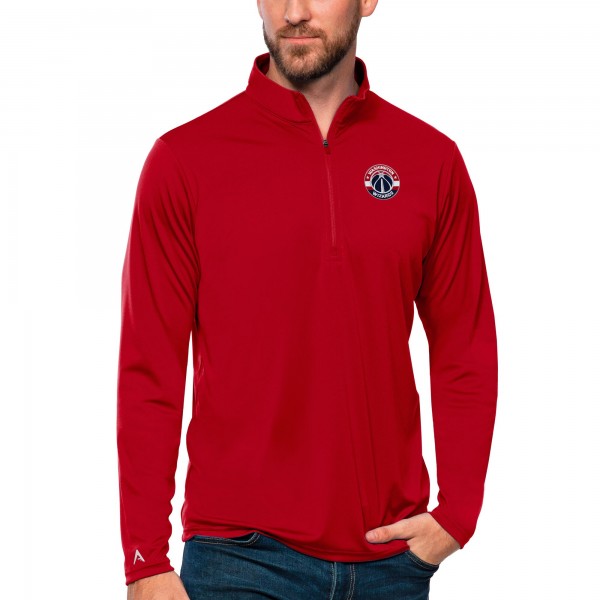 Кофта на короткой молнии Washington Wizards Antigua Tribute - Red