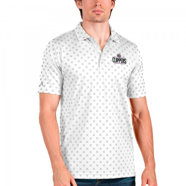 Поло LA Clippers Antigua Spark - White